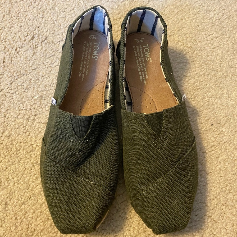 TOMS Classic Alpargatas Forest Green